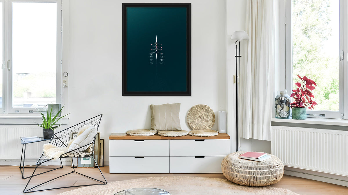 Rowing Harmony – Tirage encadré, photographie d'Edouard Salmon