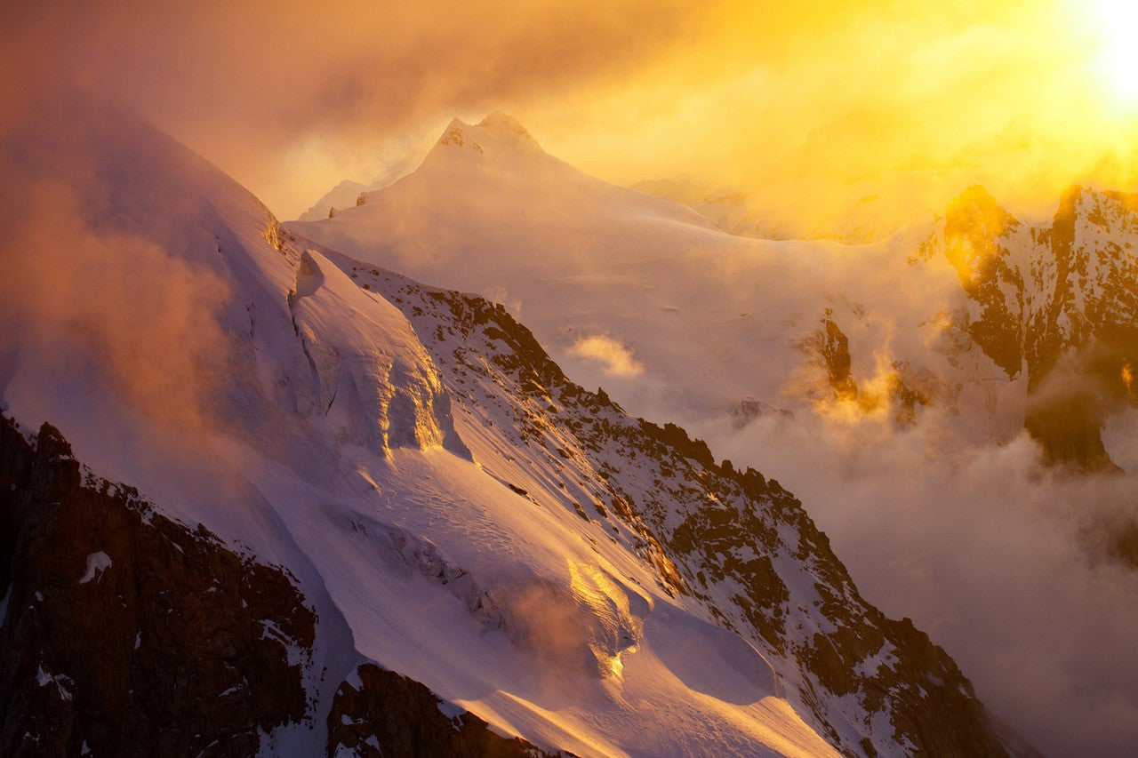 Feu sur les Alpes - Photographie par Colonel