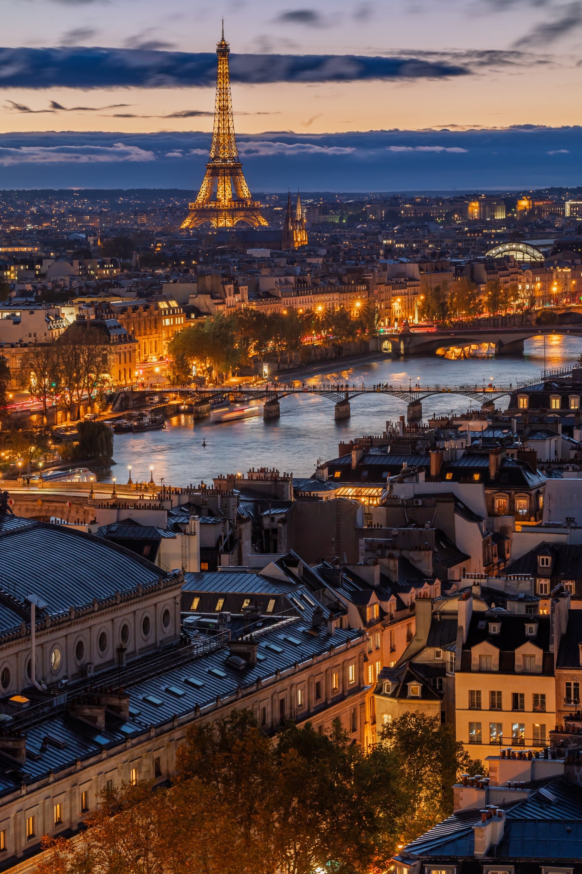 Ciel flou depuis la Tour Saint-Jacques - Photographie par Michot