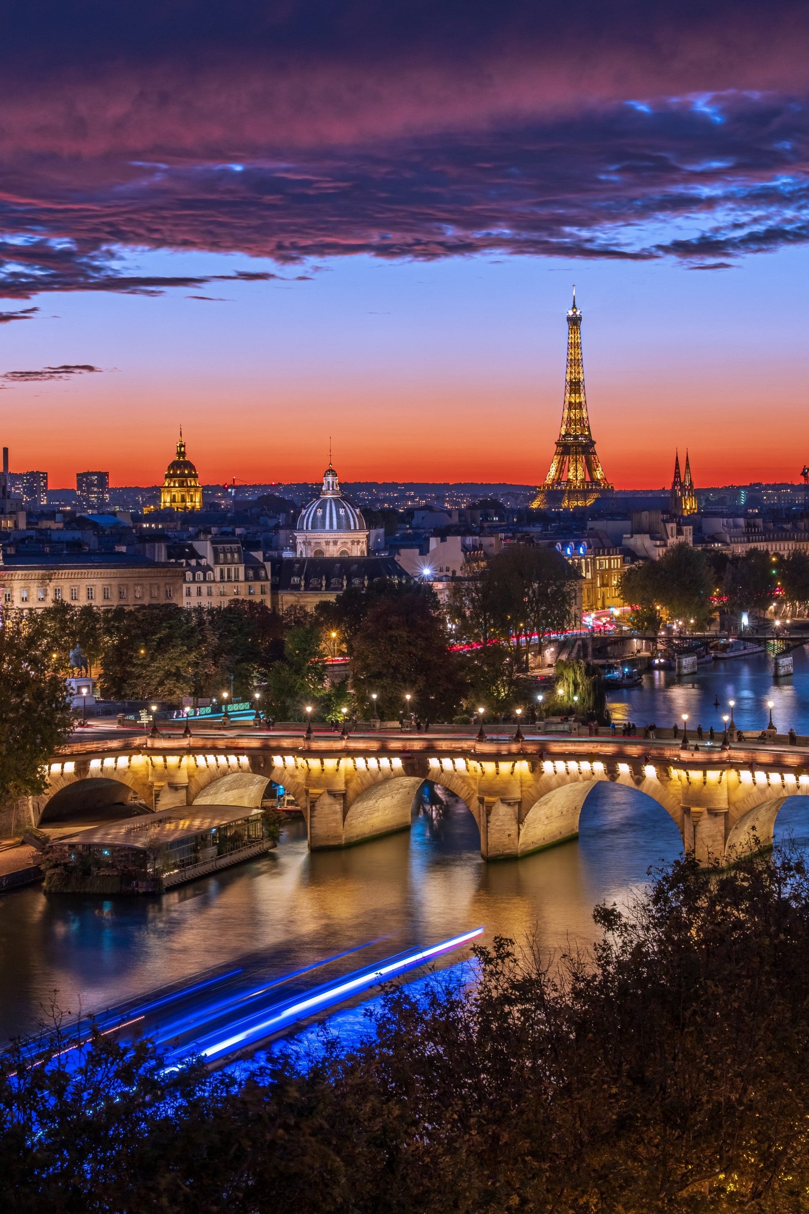 Coucher de soleil depuis le Châtelet - Photographie par Michot