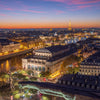 Heure bleue colorée depuis la Tour Saint-Jacques - Photographie par Michot