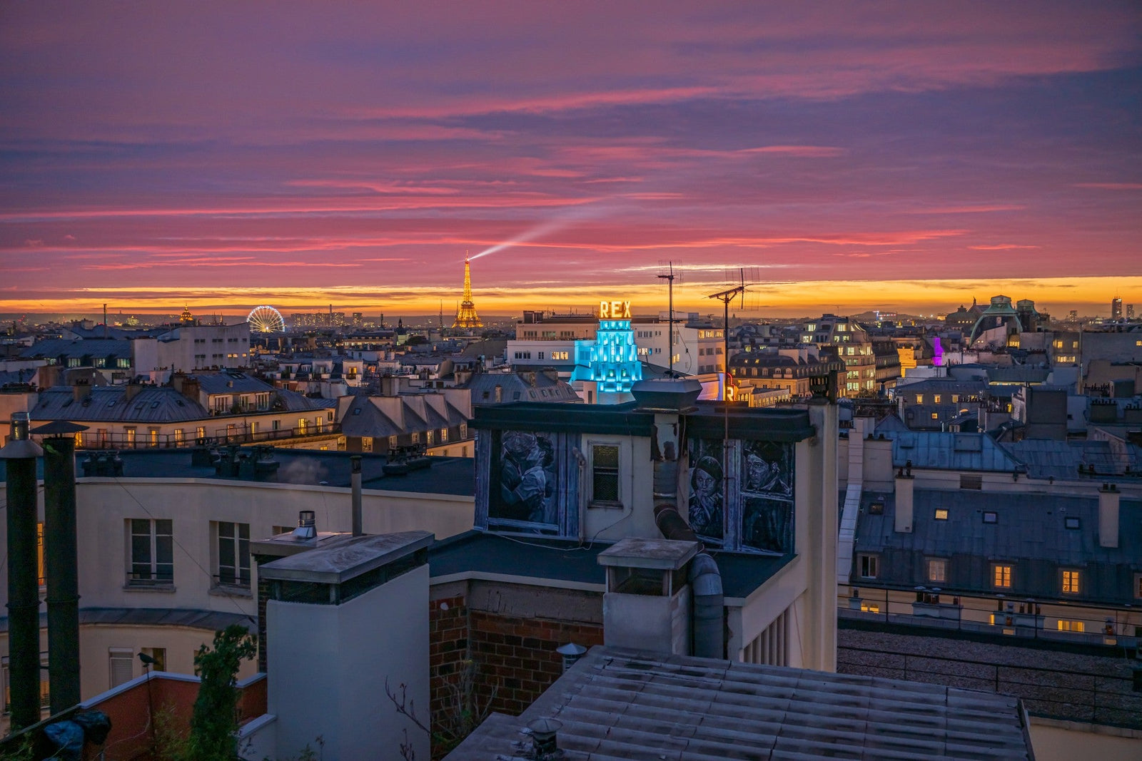 Paris avec Toits - Photographie par Michot