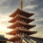 Sunset on Senso-Ji - Photographie par Salmon