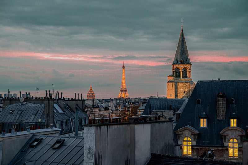 Sur les toits de Paris - Photographie par Argilier